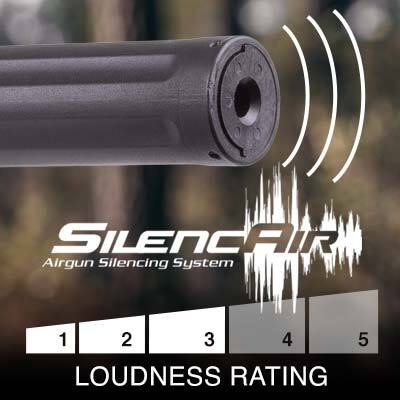 Umarex Notos PCP Carbine Rifle Loudness Rating is 3 Medium