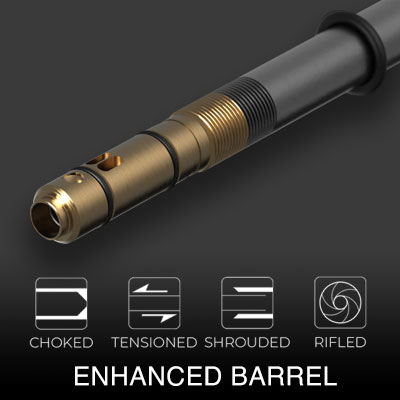 Macavity Arms MA2 has an enhanced barrel diagram showing enhancements