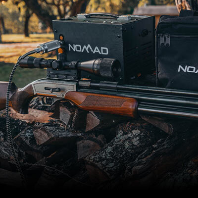 Air Venturi Nomad filling a Dragon Claw pcp air rifle