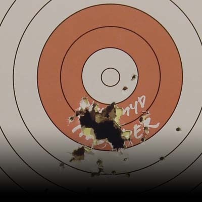 Legends M3 obliterated this target with its full auto mode