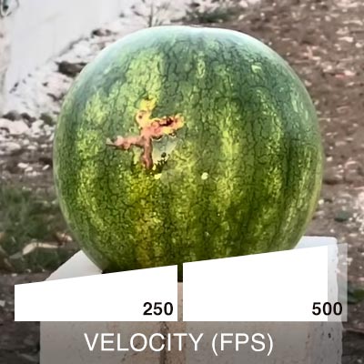 Defense Innovation TR50L penetrates through watermelon rind