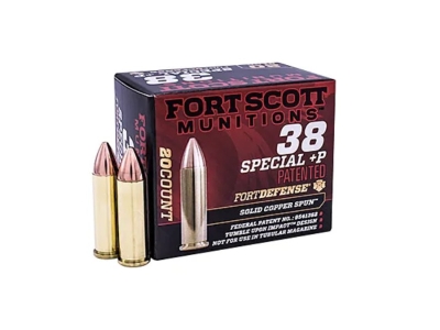 Fort Scott 38 Special +P 81 Grain Centerfire Pistol Ammunition 20 Per Box, .38 Special