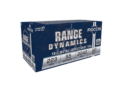 Fiocchi Range Dynamics Rifle Rounds, .223 Remington, 50