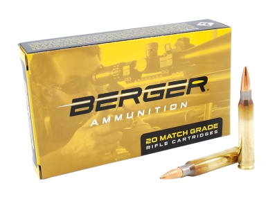 Berger Tactical Rifle 223Rem 77gr Open Tip Match, .223 Remington, 20