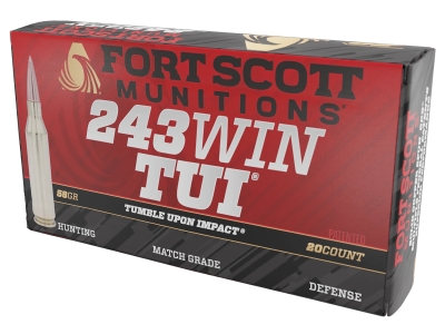 Fort Scott Tumble Upon Impact, .243 Winchester, 20