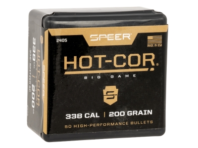 Speer Hot-Cor 338Cal 200gr Spitzer Soft Point, 50