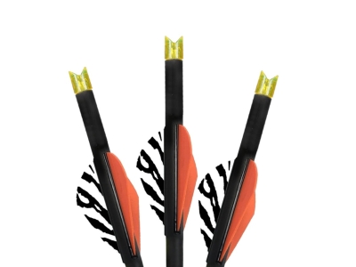 Luminok Lumen-Arrow Crescent Crossbow Bolts, Orange, Moon, 3 count
