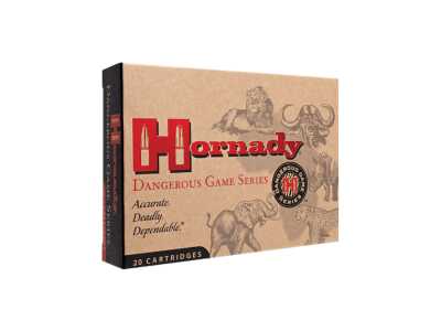 Hornady Dangerous Game Series Rifle Cartridges, .375 H&H Magnum, 20