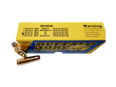 BBA Hunting & Sniping Centerfire Rifle Rounds, .458 SOCOM, 20
