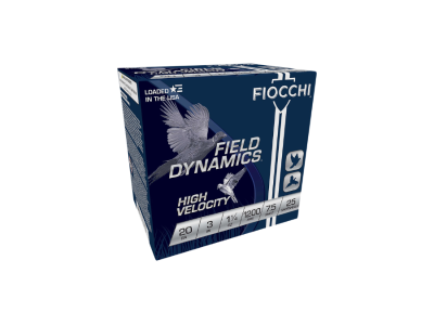 Fiocchi Field Dynamics High Velocity Shotshell Loads, 1 1/4 oz., 7.5 Shot Size, 20 Gauge, 25