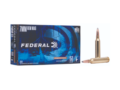 Federal Power-Shok Centerfire Rifle Cartridges, 7mm Remington Magnum, 20