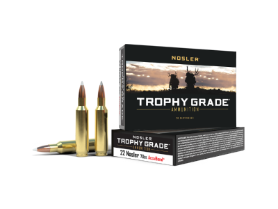 Nosler Trophy Grade Rifle Rounds, .22 Nosler, 20