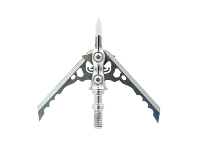 Rage Hypodermic NC Broadhead 100gr., 3 count, Silver, Mechanical, Vertical Bow