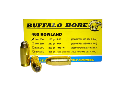 BBA Personal Defense Centerfire Handgun Rounds, .460 Rowland, 20