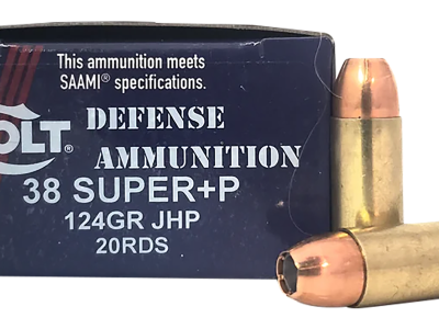 Doubletap Defense 38 Super+P 124gr Jacket Hollow Point, .38 Super, 20
