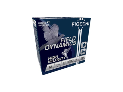 Fiocchi Field Dynamics High Velocity Shotshell Loads, 12 Gauge, 25