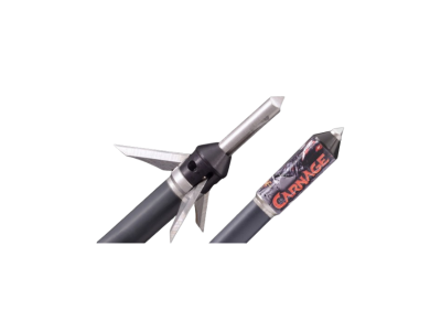 Innerloc  Carnage 3-Blade Expandable Broadhead 100gr, Black, 3 count