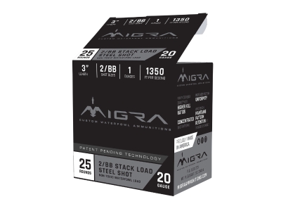 Migra "STAXD" Combinational Steel 20 Gauge 3" shells, 25