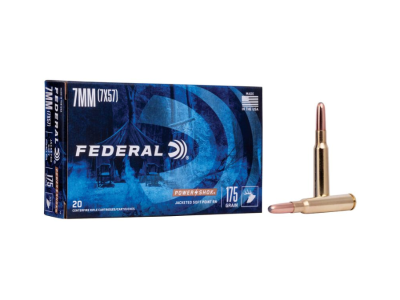 Federal Power-Shok Centerfire Rifle Cartridges, 7x57mm Mauser, 20