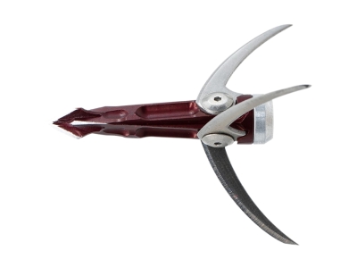 HIT Outdoors B3 Exoskeletal MEG Broadheads 100 gr. 3 Blade 3 pk., 3 count, Silver