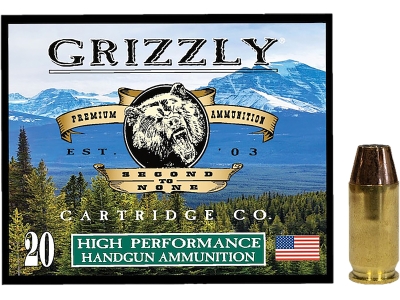 Grizzly 45ACP+P 230gr Jacketed Hollow Point, .45 ACP, 20