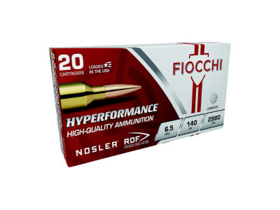Fiocchi Hyperformance Rifle Rounds, 6.5 Precision Rifle Cartridge, 20