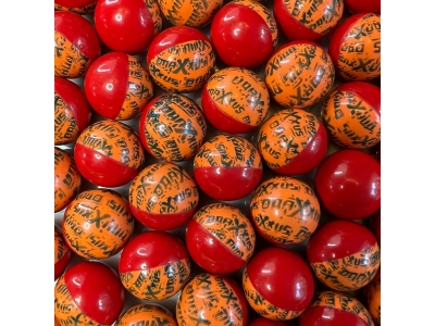 Draxxus Competition Paintballs 2K, Printed Shell & Orange Fill, .68, 2000