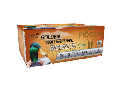 Fiocchi Golden Waterfowl Bismuth Shotshell Loads, 28 Gauge , 10