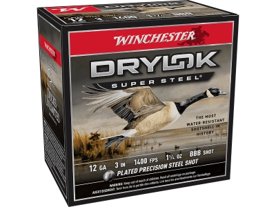 Winchester Drylok Super Steel Magnum 12Gauge 3" 1 1/4oz BBBShot, 12 Gauge, 25