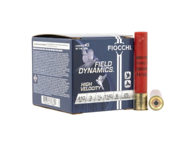 Fiocchi Field Dynamics High Velocity Shotshell Loads, .410 bore, 25