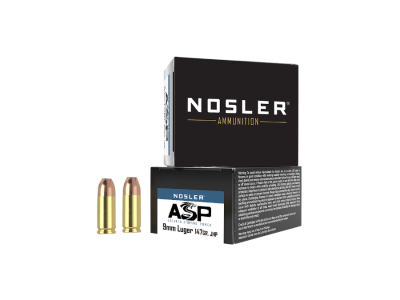 Nosler Assured Stopping Power (ASP) Handgun Cartridges, 9mm Luger, 20