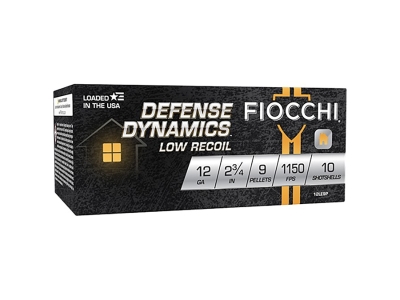 Fiocchi FIO 12LE9P 12 LOW RECOIL BUCK NKL 1BK 1025, 12 Gauge