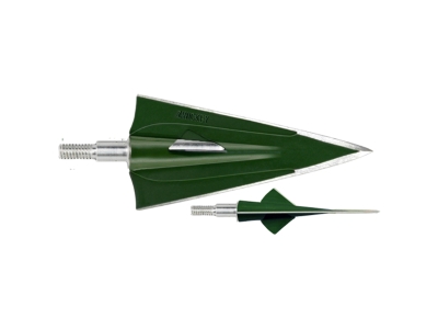 Zwickey No Mercy Broadheads Screw In 4 Blade 165 gr. 3 pk., Green