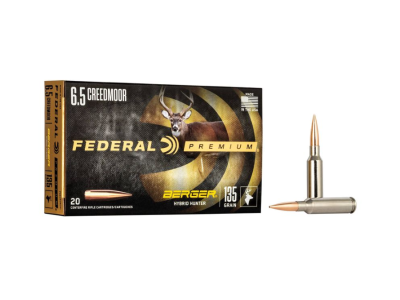 Federal Berger Hybrid Hunter Rifle Cartridges, 6.5 Creedmoor, 20