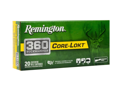 Remington Core-Lokt Centerfire Rifle Cartridges, .360 Buckhammer, 20