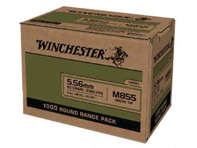 Winchester USA M855 Green Tip 5.56x45mm NATO 62gr, 1000