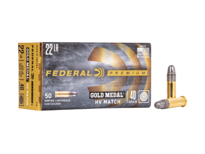 Federal Gold Medal Rimfire Cartridges, .22 LR, 50