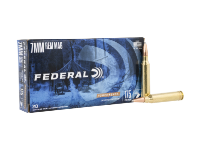 Federal Power-Shok Centerfire Rifle Cartridges, 7mm Remington Magnum, 20