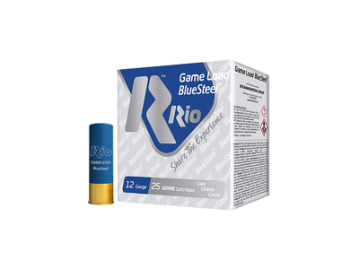 Rio Ammunition Game Load BlueSteel Shotshell Loads, 12 Gauge, 25