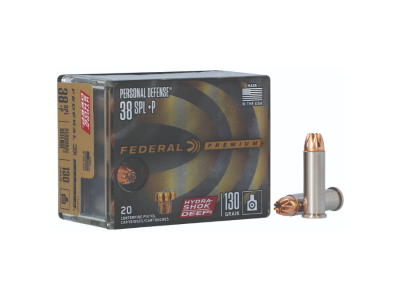 Federal Personal Defense Hydra-Shok Deep Handgun Cartridges, .38 Special, 20