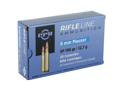 8mm Mauser Rifle Ammo 20 Rounds 196 Grain SP