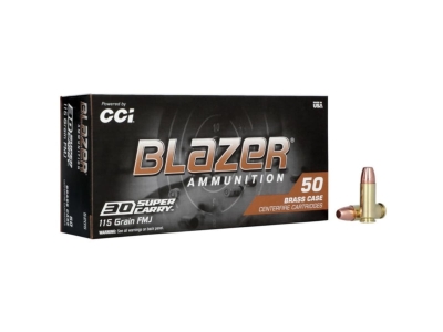 Blazer Brass 30 Super Carry 115 Grain FMJ