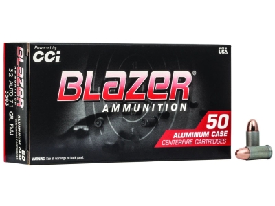 Blazer .32 Auto Ammunition 50 Rounds FMJ 71 Grain Aluminum Cased