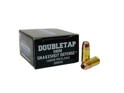 SnakeShot Defense 9mm 145 Grain JHP with 100 Pellets #9 Shot 20 Rounds