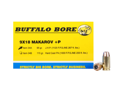 BBA Personal Defense Centerfire Handgun Rounds, 9mm Makarov, 20