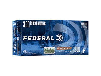 Federal Power-Shok Centerfire Rifle Cartridges, .360 Buckhammer, 20
