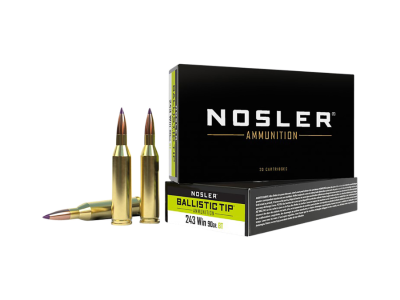 Nosler Ballistic Tip Rifle Rounds, .243 Winchester, 20