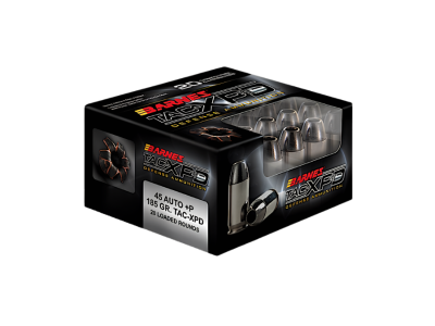 Barnes TAC-XPD Defense Handgun Cartridges, .45 ACP, 20