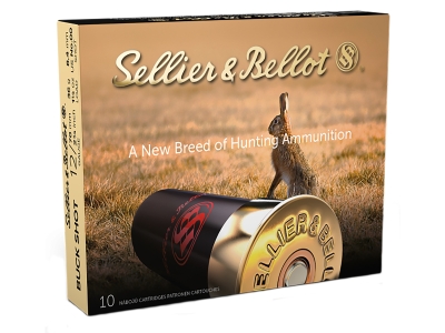 Sellier & Bellot Hunting 12Gauge 2.75" 12Pellets 00Buck Shot, 12 Gauge, 10