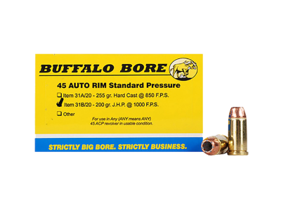 BBA Standard Pressure Strictly Business Handgun Rounds, .45 Auto, 20